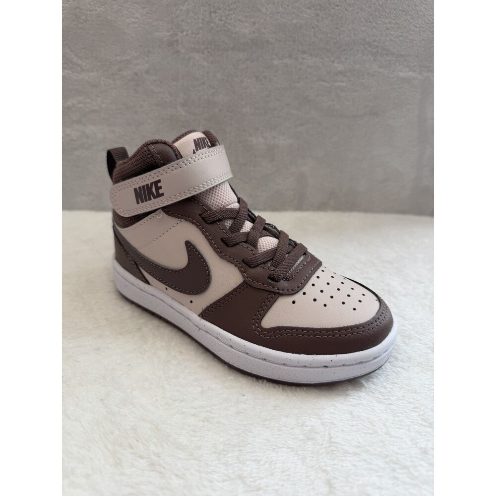 Nike Court Borough Mid 2 PSV Kids 13C Brown High Top Sneakers